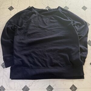 Gap Navy Blue Crewneck Sweatshirt Mens Medium Minimalist Essential